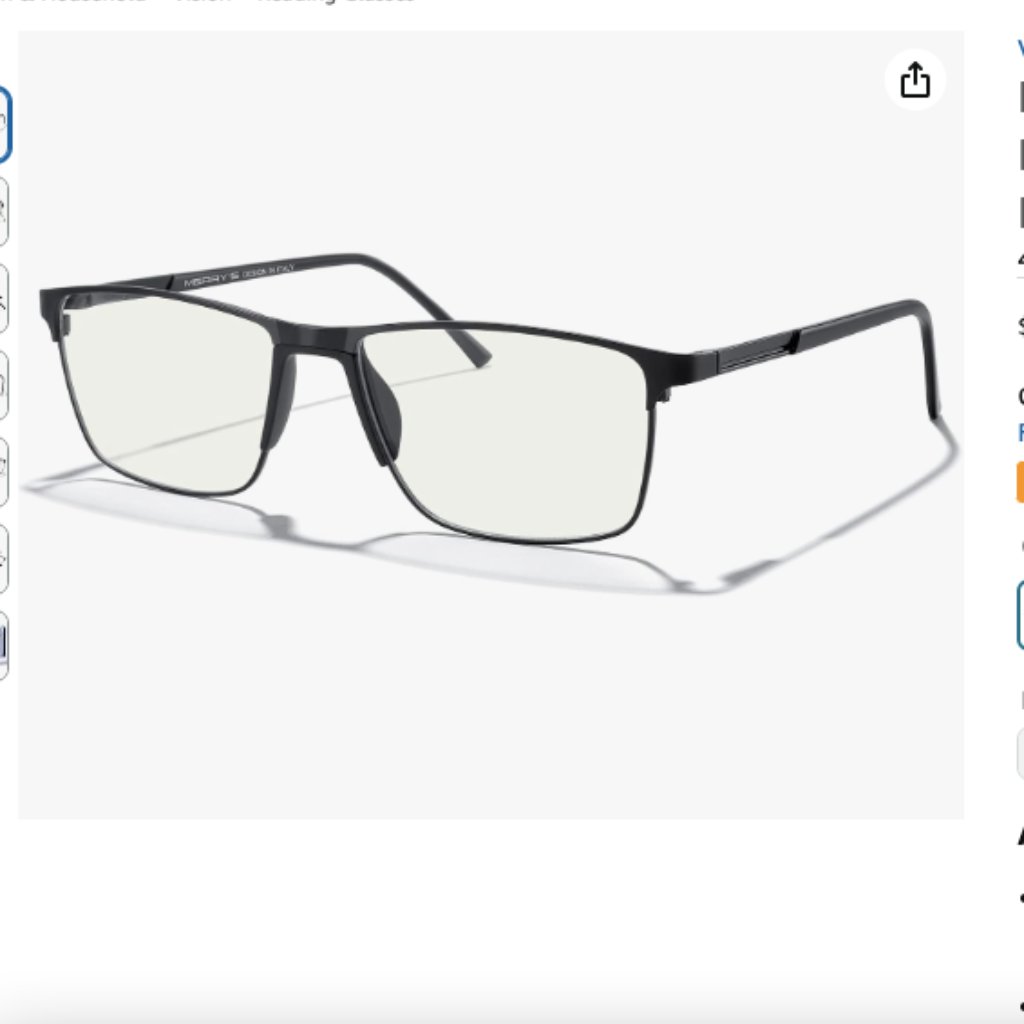 Merry's Fashion Blue Light Blocking Glasses - Reading Glasses Metal Frame